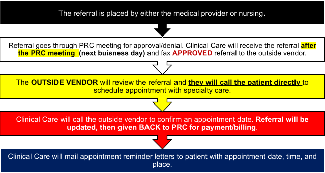 clinical care process chart